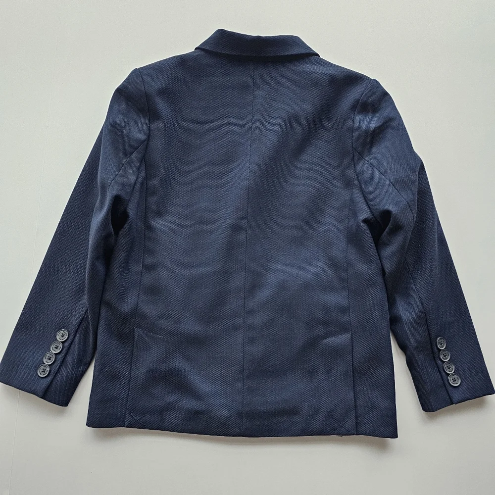 Zara Kids Navy Blue Boys Formal Jacket Suit Blazer - Size 7 - Picture 4 of 6